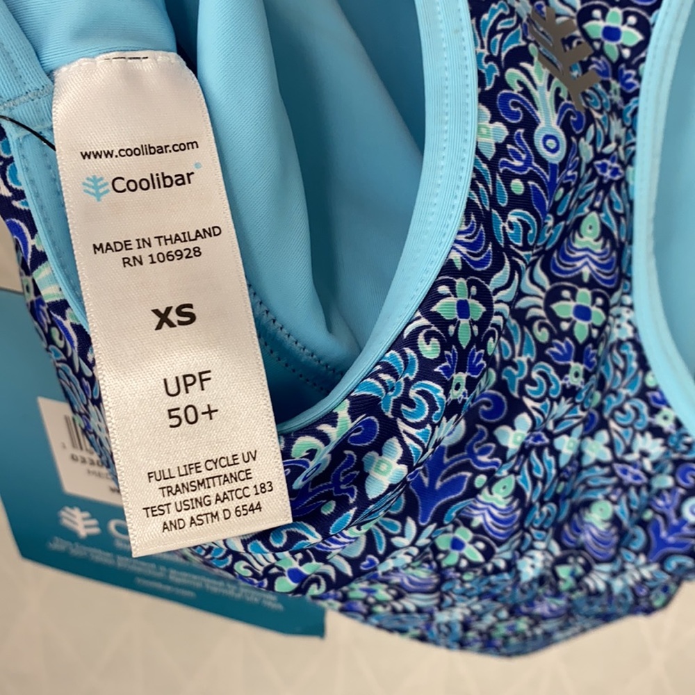 Coolibar Reversible Swim Bra - Picture 9 of 10